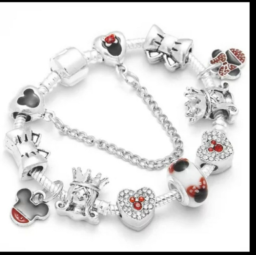 Cartoon themed charm bracelet